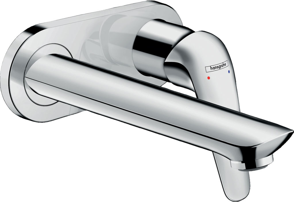 Hansgrohe Novus Egykaros mosdócsaptelep falsík alatti szereléshez, 19,5 cm-es kifolyóval, fali szereléshez