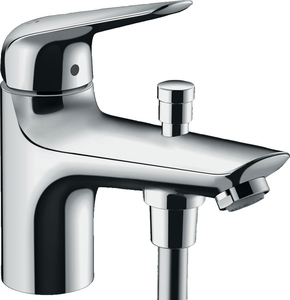Hansgrohe Novus Egykaros kád- és zuhanycsaptelep Monotrou kétféle átfolyási mennyiséggel