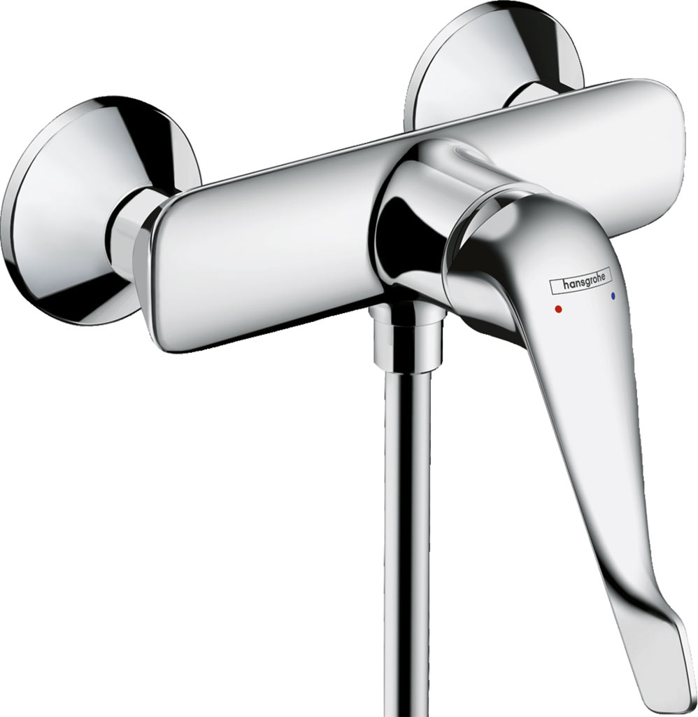 Hansgrohe Novus Egykaros zuhanycsaptelep extra hosszú fogantyúval, falsíkon kívüli szereléshez