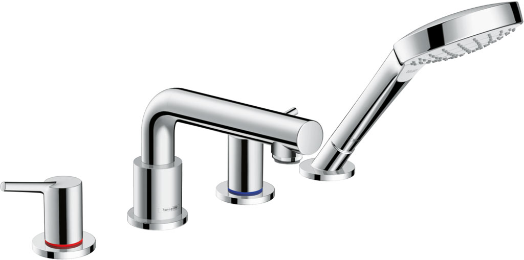 Hansgrohe Talis S 4-lyukú peremre szerelhető kádcsaptelep