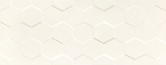 Tubadzin Elementary White Hex Str falicsempe 74,8 x 29,8