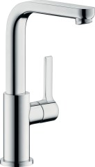 Hansgrohe Metris S Egykaros mosdócsaptelep 230 elforgatható kifolyóval és push-open lefolyó-garnitúrával 