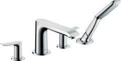 Hansgrohe Metris 4-lyukú peremre szerelhető kádcsaptelep 