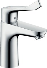 Hansgrohe Focus Egykaros mosdócsaptelep 100 CoolStart extra hosszú fogantyúval, falsíkon kívüli szereléshez 