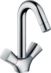 Hansgrohe Logis Kétkaros mosdócsaptelep 150 automata lefolyó-garnitúrával 