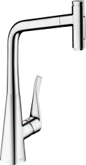 Hansgrohe Metris Select M71 Egykaros konyhai csaptelep kihúzható kifolyóval 