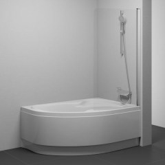 Ravak CVSK1 Rosa 140/150 kádparaván Jobb ( szatén + Transparent ) 