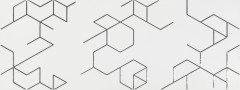 Azulev dekorcsempe Azulev Clarity Decor Polygon Blanco dekorcsempe