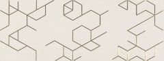 Azulev dekorcsempe Azulev Clarity Decor Polygon Marfil dekorcsempe