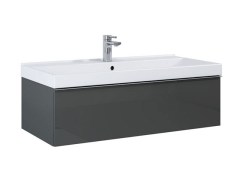 Arezzo Design Monterey 100 cm-es alsószekrény 1 fiókkal magasfény? szürke