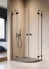 Radaway Essenza Pro Black PDD 80 J íves zuhanykabin