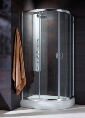Radaway Premium Plus E1900 E 100x80 íves barna zuhanykabin