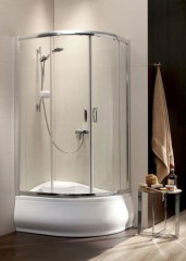 Radaway Premium Plus E1700 E 100x80/170 íves átlátszó zuhanykabin