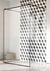 Radaway Modo X Black I 120 Frame Walk-in zuhanyfal
