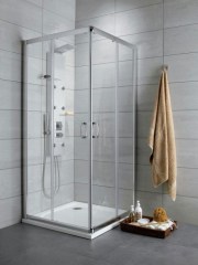 Radaway Premium Plus C 100 átlátszó szögletes zuhanykabin