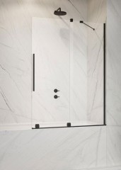Radaway Furo Black PND II 170 J fekete kádparaván