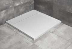 Radaway Teos C szögletes lapos fehér zuhanytálca 80x80