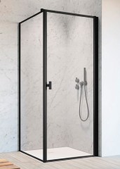 Radaway Nes Black KDJ I Frame 80 J átlátszó szögletes zuhanykabin