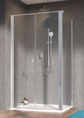 Radaway Nes DWD + S 120 ajtó átlátszó szögletes zuhanykabin