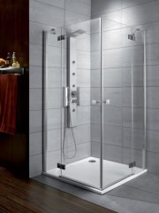 Radaway Almatea KDD 90Bx80J átlátszó szögletes zuhanykabin 900 x 800