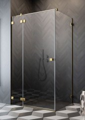 Radaway Essenza Pro Gold KDJ 80 J átlátszó szögletes zuhanykabin