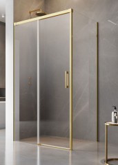 Radaway Furo Gold KDJ 100 J átlátszó arany szögletes zuhanykabin