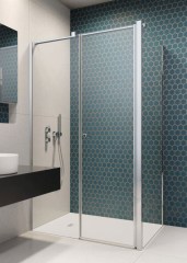 Radaway Eos KDS II 90B átlátszó szögletes zuhanykabin