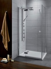 Radaway Almatea KDJ 100Bx100 barna szögletes zuhanykabin 1000 x 1000