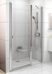 Ravak zuhanyajtó Ravak Chrome CSD2-120 fényes alumínium transparent
