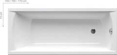 Ravak Classic Egyenes kád 120 x 70 cm