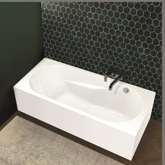 Riho Lazy Plug & Play Jobb egyenes kád 180x80 cm