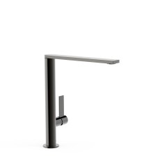 Tres Project-Tres egykaros, magasított (296 mm) mosdó csaptelep metallic black 21140501KM