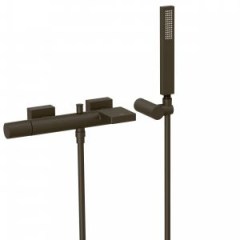 Tres Project-Tres fali egykaros kádtöltő csaptelep, kézizuhannyal black bronze  21117001KMB
