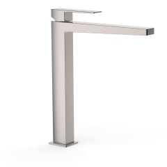 Tres Slim Exclusive magasított, 327mm mosdó csaptelep leeresztő nélkül, steel  20210305AC