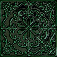 Tubadzin Tinta Green dekorcsempe 14,8 x 14,8