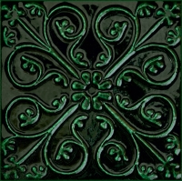 Tubadzin Tinta Green dekorcsempe 14,8 x 14,8