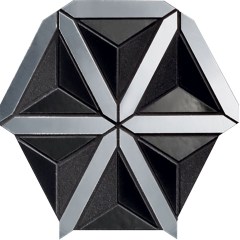 Tubadzin Monaco Gleam Lucid Black mozaik 20,5 x 18,6